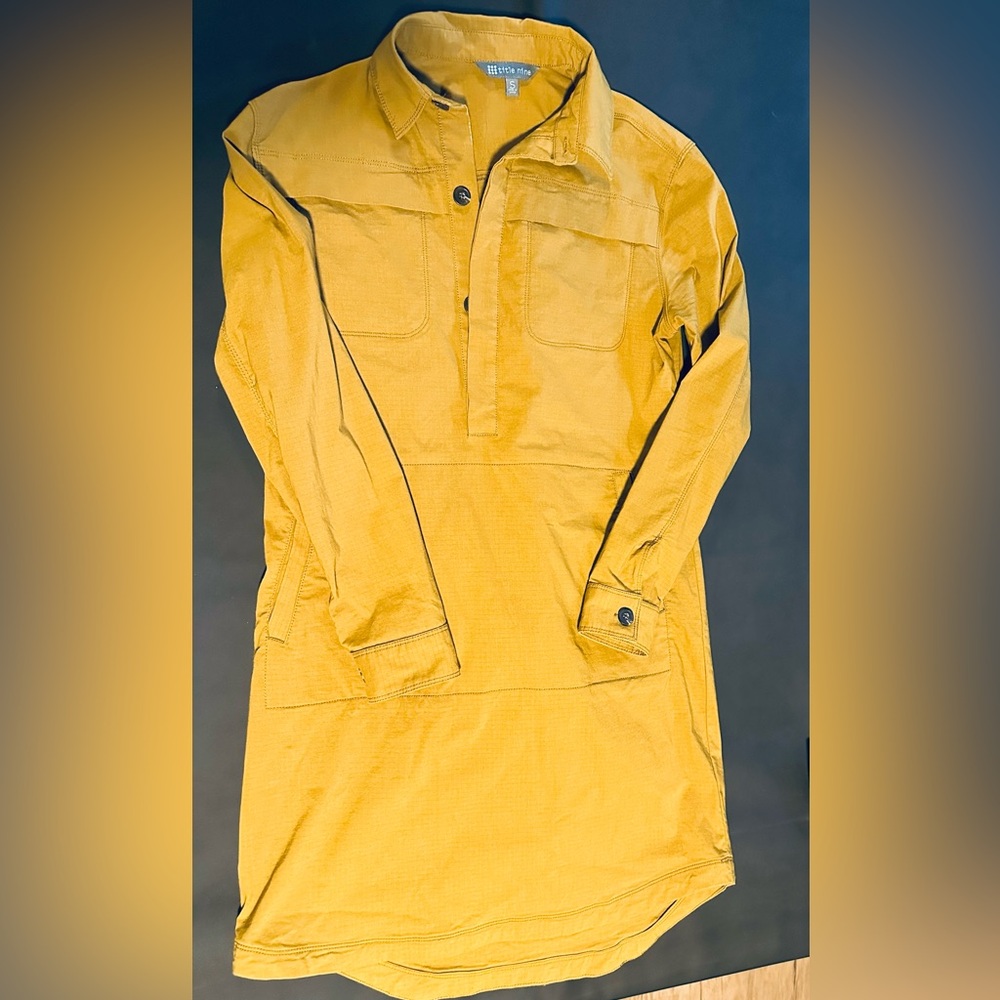 Title Nine Mustard Wren Utility Dress